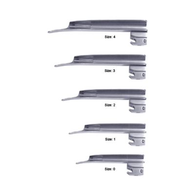 Guedel Negus Fiber optic  Laryngoscope Blades.