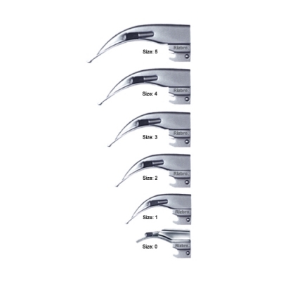 English Macintosh Conventional Laryngoscope Blades.